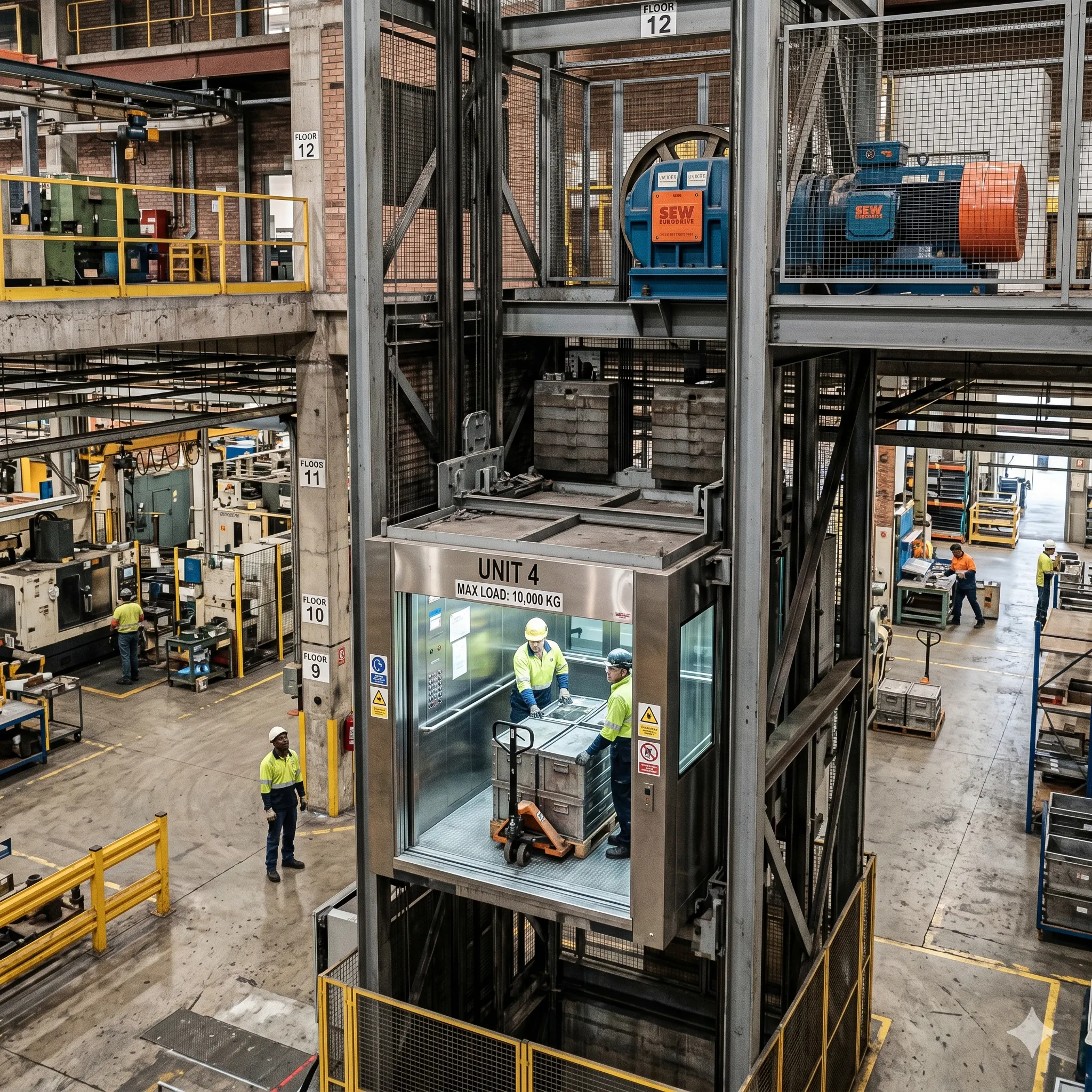 Traction Industrial Elevators